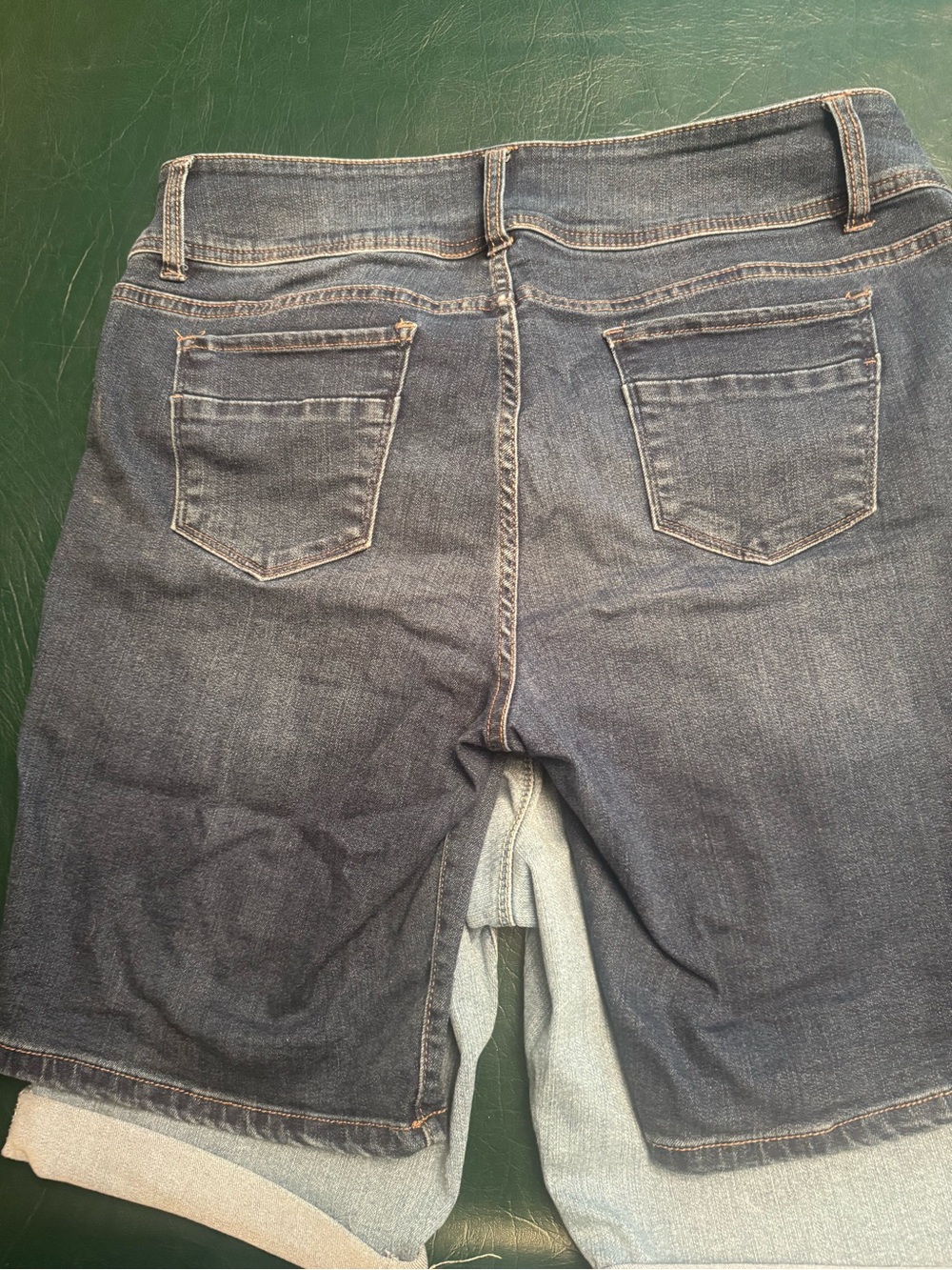 2 pairs! Light and Dark Wash Denim Shorts - Picture 4 of 5